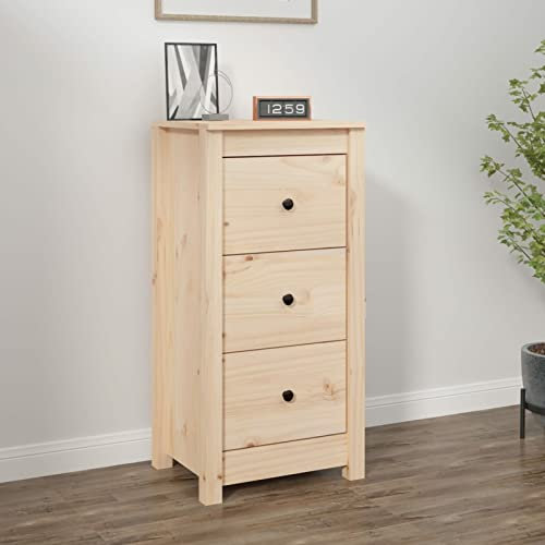LAPOOH Sideboard, Schlafzimmer Kommode, Komodenschrank, Küchenschrank, Flurkommode, Commode, Schrank, Schlafzimmerkommode, 40x35x80 cm Massivholz Kiefer