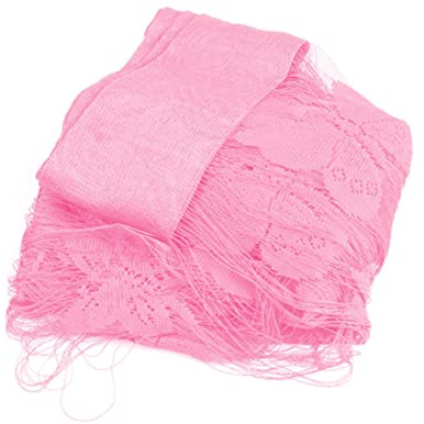 Zerodeko Rideau à Fils 100x200cm Polyester Rose, Séparation Pièce et Porte | Poche pour Tringle, Tissu Résistant, Motif Décoratif, Laisse Passer la Lumière, pour Salon et Intérieur