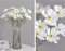 NatureMan Künstliche Wildblumen, Kosmos, Seidenblumen für Hochzeit, Tischdekoration, Zuhause, Küche, Garten, Dekoration, 60 cm hoch, Weiß, 4 Stück