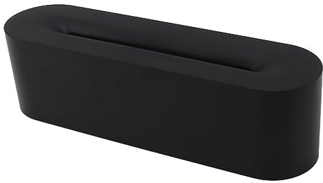 Simulated Flame Air Diffuser Humidifier 7 Colors Fire Air Diffuser Bedroom Home Yoga Office (Black)