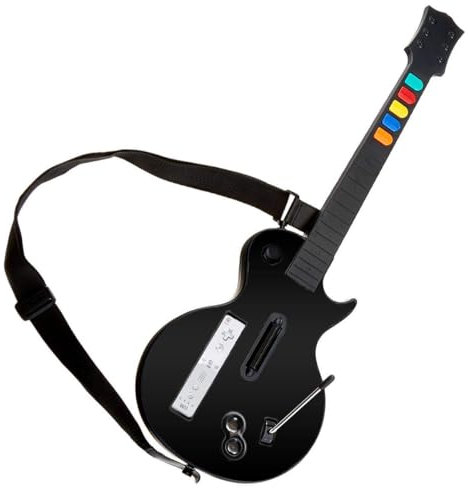 NBCP Wii Gitarre, Wii Guitar Controller für Guitar Hero und Rock Band Games mit Gitarrengurt