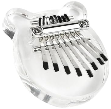 Kalimba 8-Tasten-Mini-Größe Kalimba Acryl Daumenklavier Tasteninstrument Transparent Daumenklavier Fingerklavier