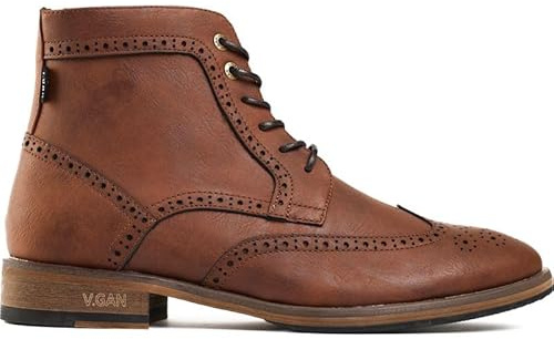 V.GAN Vegan Wheat 2 Brogue Boots