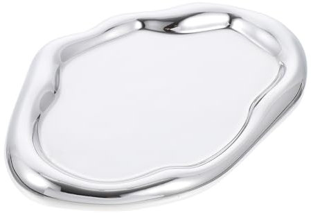 Elektroplattierte Keramiktablett Silber, Tischorganisation