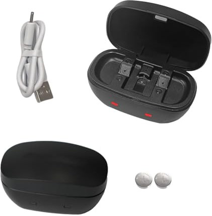 Größe 675 Wiederaufladbare Hörgerätebatterien und Batterieladegerät, Hörgeräte-Ladegerät Ersatz mit 2 Packungen 675 Batterien (Ladegerät + 2 Stück 675 Batterien)