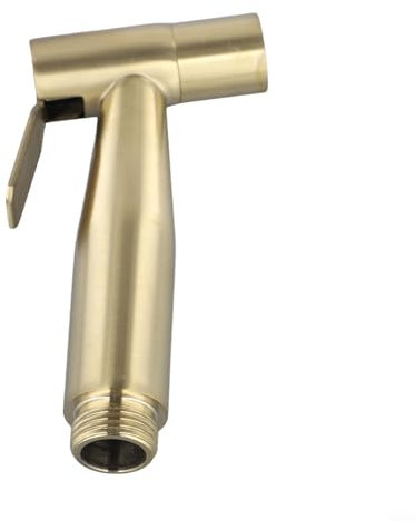 Shattaf Set en acier inoxydable avec valve de remplissage, pulvérisateur de bidet, couleur or (bidet simple)