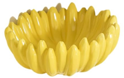 HGZLQKD Ceramic Fruit Bowl Fruit Shaped Bowl Banana Shaped Bowl for Office Fruit Ceramic Plate and Vegetable Storage Wedding Gift