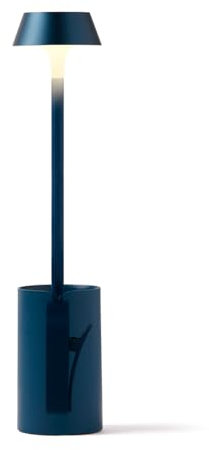 Lexon MIMI Leselampe Buch Klemme, Mini LED Licht mit flexiblem Arm & Touch, 9 Farben, dimmbar, USB-C aufladbar, Tischständer für Bett oder Reise – Dunkelblau