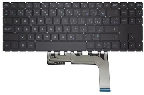 Tastiera multilingue RGB retroilluminata colorata per HP Omen 15-EN 15-EN1013DX Versione 2 (non adatta per la versione 1) (Canadian Francese/Français Canadien)