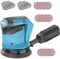 Cordless Random Orbital Sander,for Makita 18V 2X 3.0AH Battery,New Upgrades Random Orbital Sander 125mm,with 6-Speed Settings (7000-15000 RPM),for Woodworking and Polishing Wood and Steel Surfaces