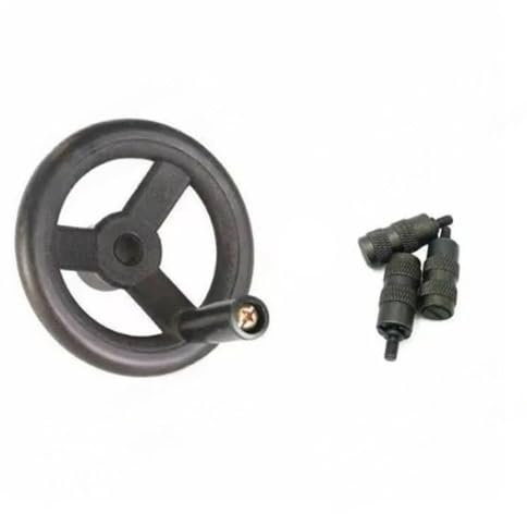 LAXALO B110+B111 Vorschub-Rückwärtsknopf for Fräsmaschine, Fräsmaschine B125+126 Vorschub-Handrad aus schwarzem Kunststoff