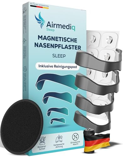 AirMediq® Magnetische Nasenpflaster Schlaf 30 Stück Anti Schnarch Nose Tape