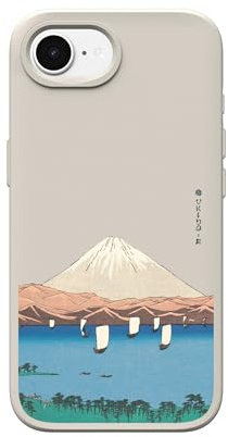 RhinoShield MagSafe-kompatible Handyhülle für [iPhone 16e] | SolidSuit - Klassische Schutzhülle, Schlankes und minimalistisches Design mit Fallschutz nach Militärstandard - Beige [Lake & Mountain]