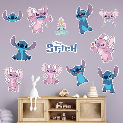 Disney Stitch Wandaufkleber für Kinderzimmer | Schlafzimmer-Dekoration, Wandbild, Spielzimmer-Wanddekoration