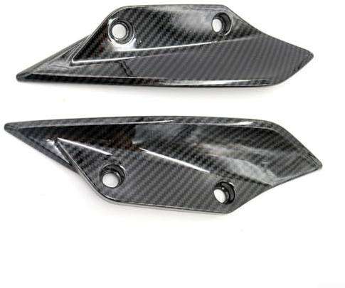 Carbon Fibre Side Winglet Spoiler for BMW S1000RR 2009-2018 ABS Fairing Cowl Pair Sporty Look Direct Fit Black Finish