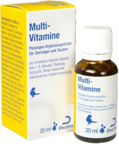 Dechra Multi-Vitamine | 20 ml | Ergänzungsfuttermittel für Kleinnager, Zwergkaninchen und Igel | Kann den Vitamin-Bedarf bei Aufzucht und Belastungen decken | Leicht dosierbar