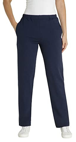 hajo Freizeithose Sporthose Trainingshose Jogginghose Sweathose Damen Farbe Marine Blau, Blau, 42