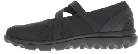 Propét Womens TravelActiv Mary Jane Walking Walking Sneakers Shoes - Black - Size 9 4E