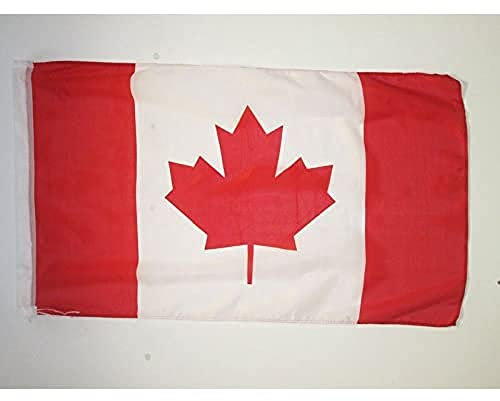 AZ FLAG - Drapeau Canada - 150x90 cm - Polyester léger - Drapeau Canadien Avec Fourreau et Cordelettes - 80g