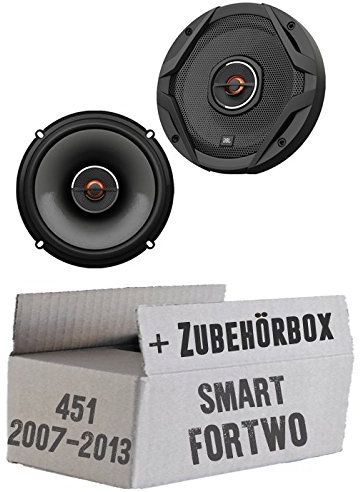 Lautsprecher - Einbauset passend mit JBL GX602 | 2-Wege | 16,5cm Koax für Smart ForTwo 451 Front