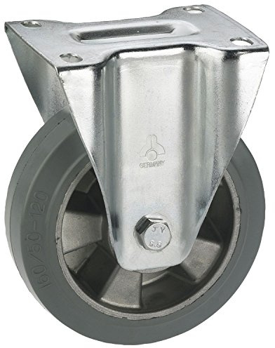 Bockrolle Vollgummi-Rad ø 125 mm Alufelge Schwerlastrolle Tragkraft 180 kg