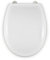 ABATTANT WC COMPATIBLE | FORME O | SIÈGE DE TOILETTE STANDARD UNIVERSEL | CHARNIÈRE EN INOX RÉGLABLE ET AMOVIBLE | INSTALLATION ET NETTOYAGE FACILES | ULTRA RÉSISTANT | 43 x 36 x 5,5 cm