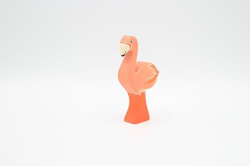 Holzspielwaren Ackermann Flamingo aus Holz – Zoo Holzspielzeug, aus Schwäbischer Handarbeit (100% ökologisch)