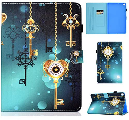 Succtop Etui Galaxy Tab A 2019 10.1 Case Housse en Cuir PU Flip Stand Portefeuille Tablet Coque de Protection avec Porte-Stylet pour Samsung Galaxy Tab A 2019 10.1 Pouce SM-T510/SM-T515 Cloche