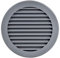 Steinberg14 Griglia di Aerazione Rotonda 125 mm - Griglie di Aerazione in Plastica Grigia - Serranda di Scarico dell'aria con flangia - Coperchio di Sfiato Interno a Parete e a Soffitto