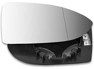 LT2CP Heated Convex Wing Mirror Glass Right Driver Side for VW Golf MK7 2013–2020 with Fixing Bracket Clip-On Replacement