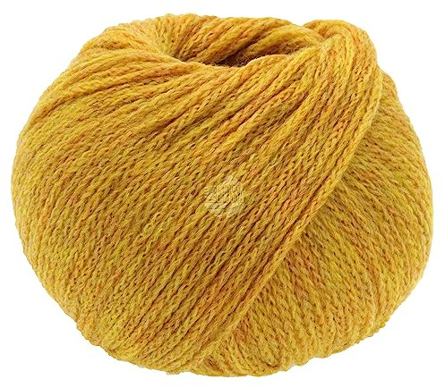 LANA GROSSA Cool Merino | Leichtes Kettengarn aus klassischer Merinowolle | Handstrickgarn aus 90% Schurwolle (Merino) & 10% Polyamid | 50g Wolle zum Stricken & Häkeln | 150m Garn FB 8