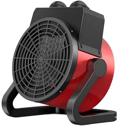 2KW Fan Heater 2in1 PTC Ceramic Space Air Warmer with Cool Air Fan mode Electric Home Office Workshop, 3' rapid heating, Three-speed mode, power adjustment, overheat Overheat protection