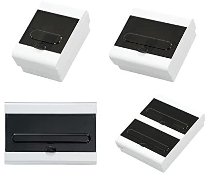 LATRANS Weiss Kleinverteiler 4-36 Module Aufputz/Unterputz Rauchglas Schaltkasten Hutschiene IP40