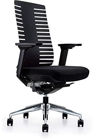Sedero Bürostuhl Bone Schwarz - Ergonomischer Drehsessel für Erwachsene