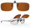 Goiteia Polarisierte Sonnenbrille Clip für Brillenträger - Sonnenbrille Zum Aufstecken Polarisiert, Sonnenbrillen Aufsatz Brille Damen Herren