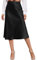 Jupe Sport Femme - Jupe mi-Longue Taille Haute pour Femme Robe en Satin Solide Fermeture à glissière Jupes d'été élégantes Jupe Short Devant