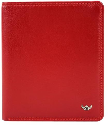 Golden Head Leder Geldbörse Polo RFID Protect Billfold Coin Wallet Red dunkelrot