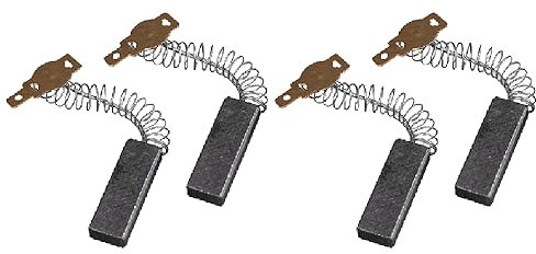 Spazzole di carbone per aspirapolvere, confezione da 4 spazzole di ricambio per motore elettrico universale, 6,3 x 11 x 32 mm