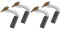 Spazzole di carbone per aspirapolvere, confezione da 4 spazzole di ricambio per motore elettrico universale, 6,3 x 11 x 32 mm
