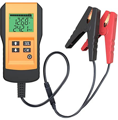 Batterietester, Batterietester Batterieladetester Spannung Innenwiderstand AH Kapazitätsanzeige 12V Autobatterieprüfer mit Clip, PH-Messgeräte