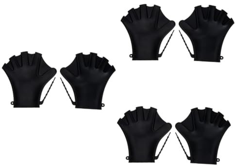 Supvox 3paare Verstellbare Schwimmhandschuhe wasserdichte Trainingspaddel Für Wassersport Geeignet Für Schwimmkurse Und Wasserfitness Langlebig Und Verschleißfest