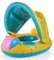 Schwimmring Baby mit Abnehmbarem Sonnendach, UPF50+ Sonnenschutz, Kinder Schwimmsitz mit Sonnendach, Schwimmreifen Baby, Baby-Schwimmhilfe im Alter von 6 bis 36 Monaten