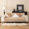 MINGPINHUIUS Sofabezug L Form 1/2/3/4 Sitzer Sofa Überzug für L Form Sofa Couch Sessel Ecksofas,Weicher Kaninchen Plüsch Sofabezug rutschfest Sofa Überwurf (Braun,70 x 210 cm)