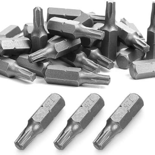 SWTYExt T25 Torx Bit-Sortiment, 30 Stück 25 mm Ersatz Bits Aus Chrom-Vanadium-Stahl für Schrauberbits