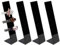 Acryl-Haarspangen-Ständer, transparent, 4-teilig, Organizer für Haarklammern | Haarspangenhalter aus Acryl, Organizer für Krallen, L-Form