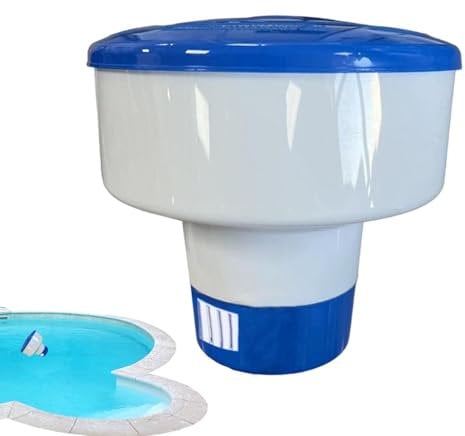 Dispensador Flotante De Cloro | Flotador De Cloro | Flotador De Tableta De Cloro | Dispensador Flotante De Pastillas De Limpieza para Piscina | Clorador Flotante con Control Ajustable