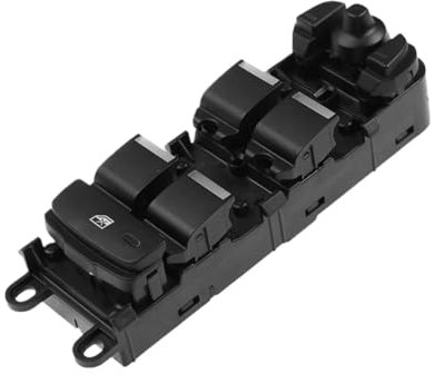 Interruptor de Ventana Regulador del Interruptor de la Ventana eléctrica Delantera Izquierda para Jaguar XJ X351 2009-2019, ZHANGTONG, Botón Pulsador, ON-OFF, Negro