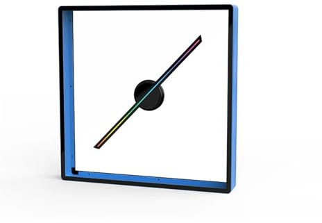 3D Hologram Fan 3D Hologram Projector Fan, With Cover Wifi Control 42cm Commercial Advertising Display Hologram Projector Transmit Picture Video for Business Store Signs,Bar,Party Halloween(Blue_45cm/