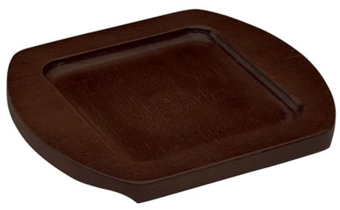 Soro Essentials- 6-1/2 x 7-1/2 Wooden Underliner for Square Cast Iron Skillet - Wooden Tray with Dual Handles for Cast Iron Skillet Fajita Plate Sizzler Pan Tray for Home Kitchen Restaurant