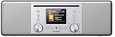 Noxon Furka Silber-Schwarz - DAB+, CD, UKW, Bluetooth, USB, AUX-IN, Stereo, Kopfhöreranschluss
